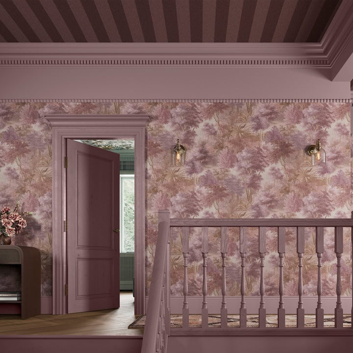 Superfresco Easy Regent Stripe Thistle Wallpaper