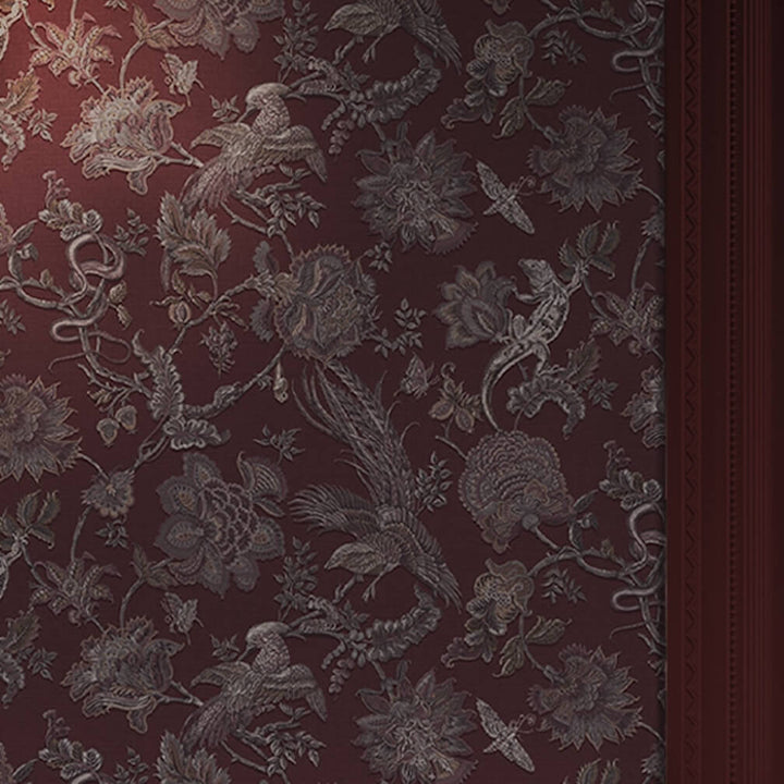 Graham & Brown Eternal Weave Damson Wallpaper (Set of 2 Rolls)
