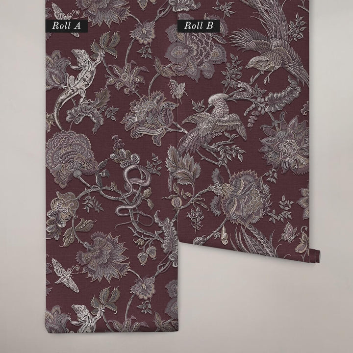 Graham & Brown Eternal Weave Damson Wallpaper (Set of 2 Rolls)