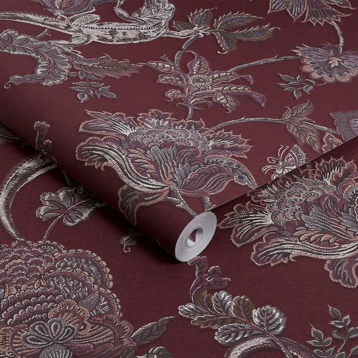 Graham & Brown Eternal Weave Damson Wallpaper (Set of 2 Rolls)