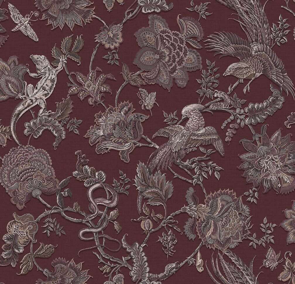 Graham & Brown Eternal Weave Damson Wallpaper (Set of 2 Rolls)