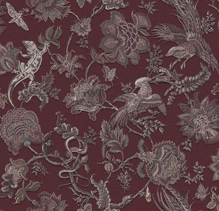 Graham & Brown Eternal Weave Damson Wallpaper (Set of 2 Rolls)