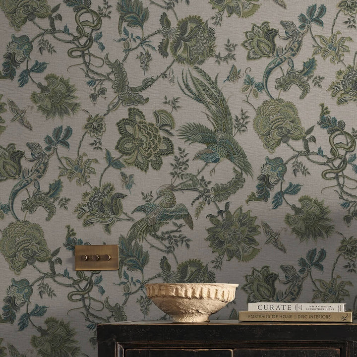 Graham & Brown Eternal Weave Sage Wallpaper (Set of 2 Rolls)