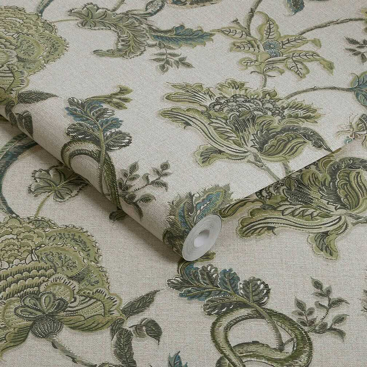 Graham & Brown Eternal Weave Sage Wallpaper (Set of 2 Rolls)