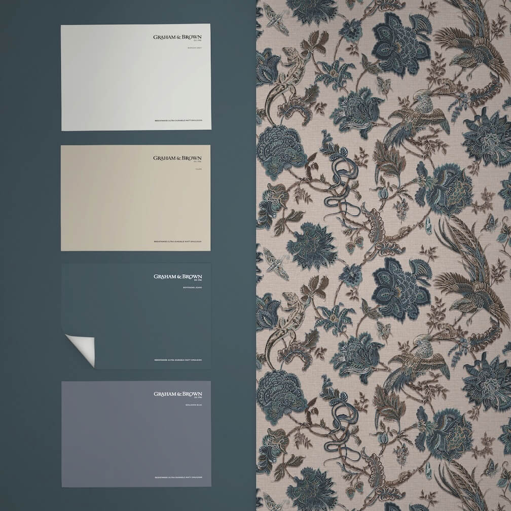 Graham & Brown Eternal Weave Denim Wallpaper (Set of 2 Rolls)