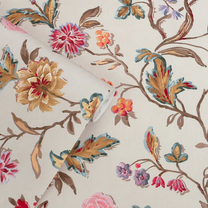 Laura Ashley Lingmell Trail Pale Sable Wallpaper