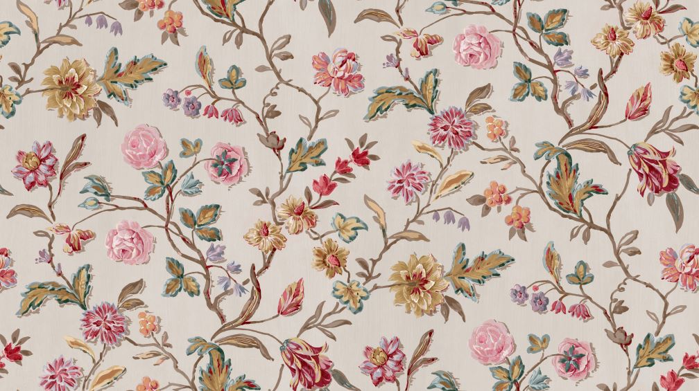 Laura Ashley Lingmell Trail Pale Sable Wallpaper