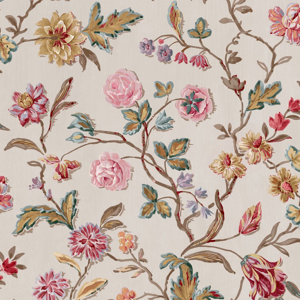 Laura Ashley Lingmell Trail Pale Sable Wallpaper