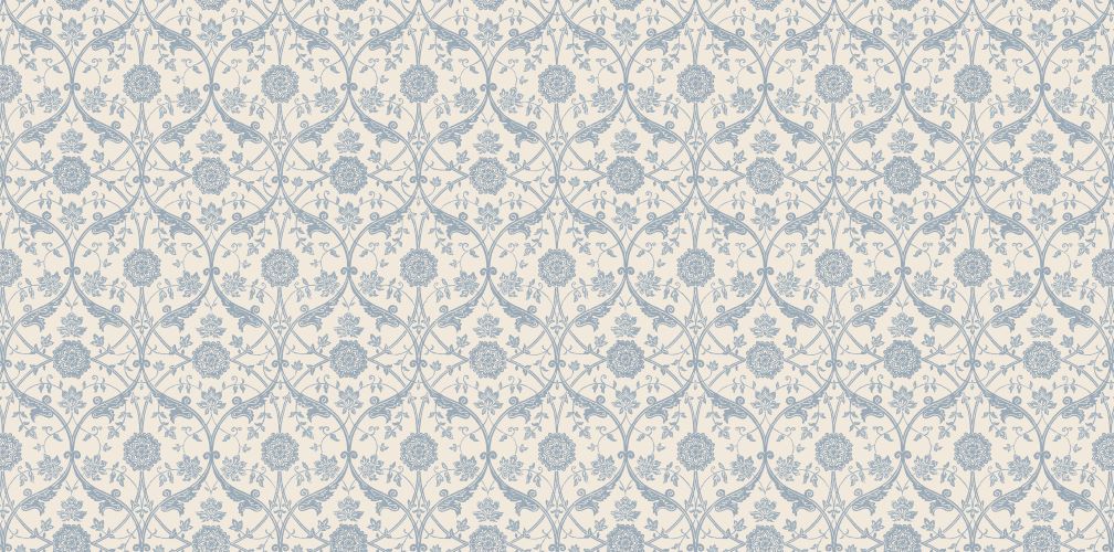 Laura Ashley Endale Trellis Newport Blue Wallpaper