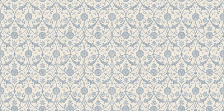 Laura Ashley Endale Trellis Newport Blue Wallpaper