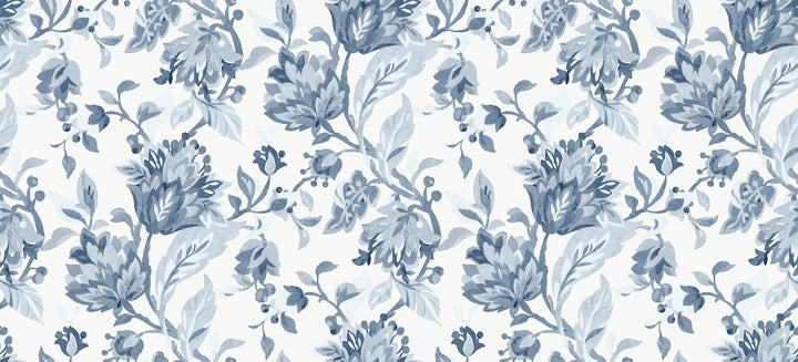Laura Ashley Adwick Trail Dark Seaspray Wallpaper