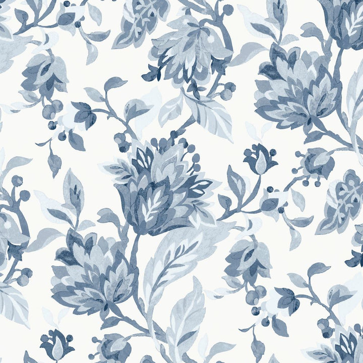 Laura Ashley Adwick Trail Dark Seaspray Wallpaper