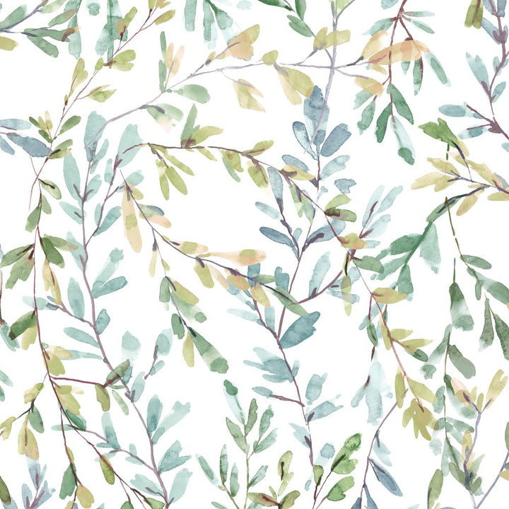 Laura Ashley Brayton Leaves Fresh Green Wallpaper
