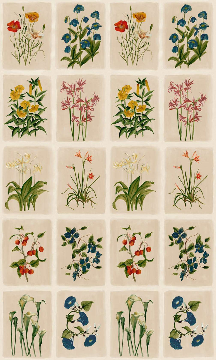 Laura Ashley Pershore Postcards Linen Wallpaper