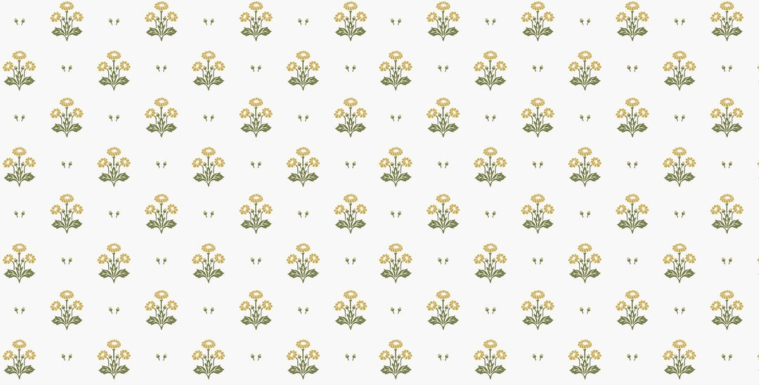 Laura Ashley Harthill Daisy Ochre Yellow Wallpaper