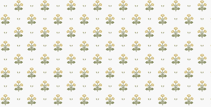 Laura Ashley Harthill Daisy Ochre Yellow Wallpaper