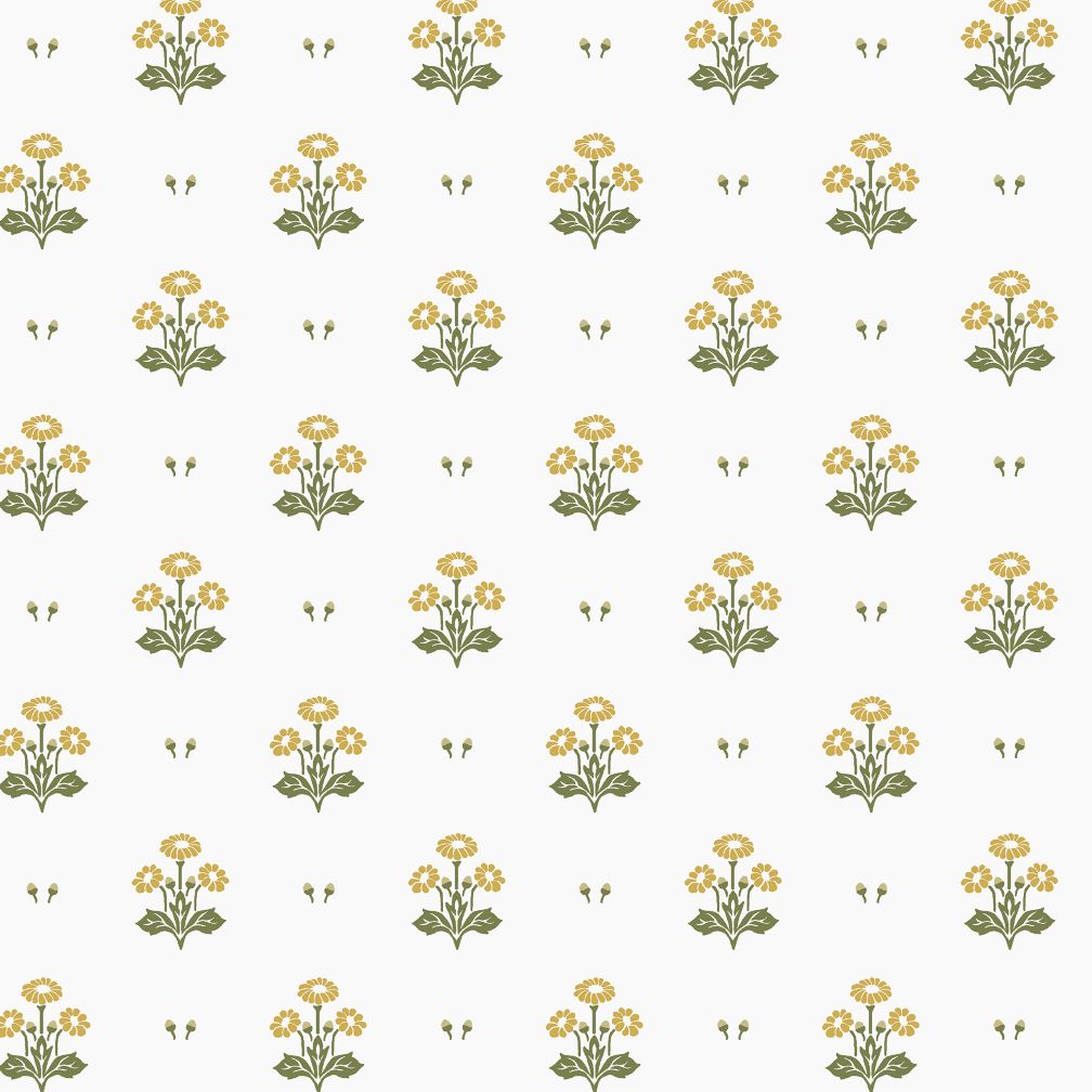 Laura Ashley Harthill Daisy Ochre Yellow Wallpaper