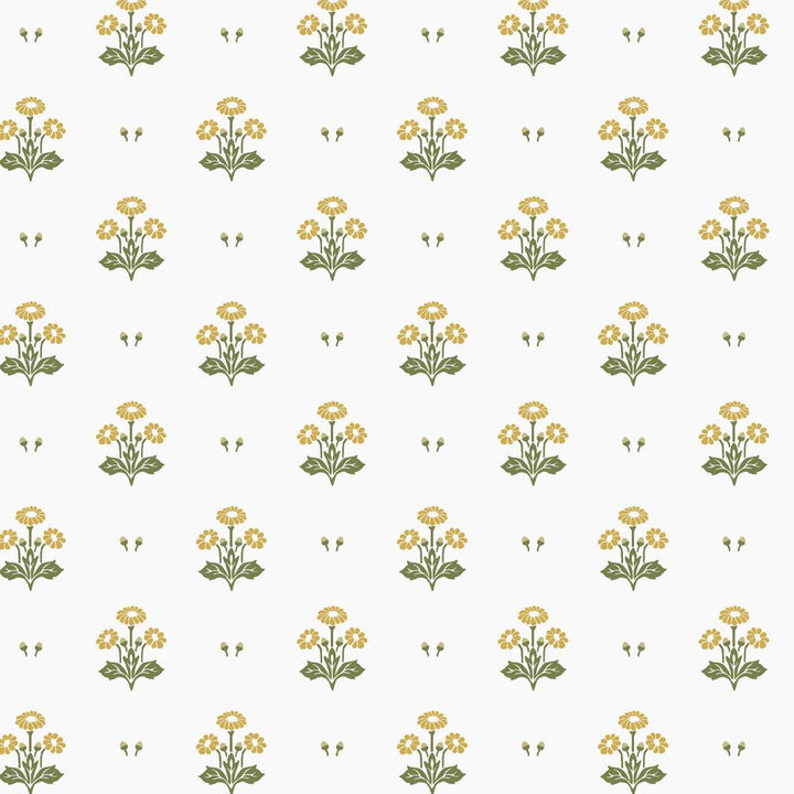 Laura Ashley Harthill Daisy Ochre Yellow Wallpaper