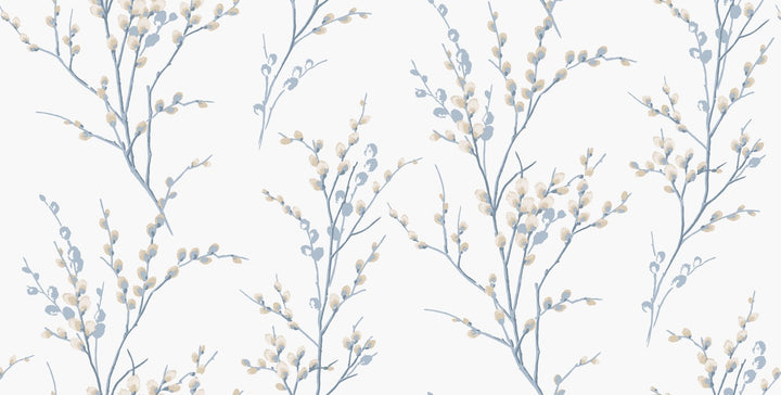 Laura Ashley Pussy Willow Seaspray Wallpaper