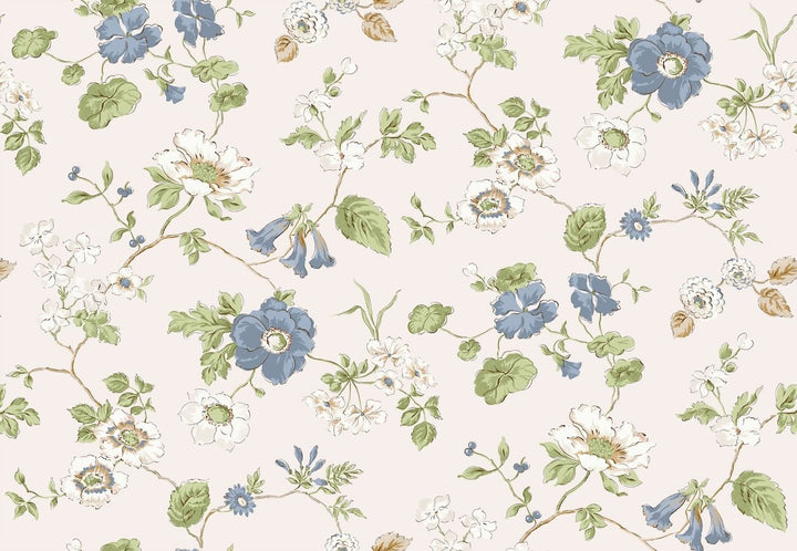 Laura Ashley Pennywell Grove Chalk Blue Wallpaper