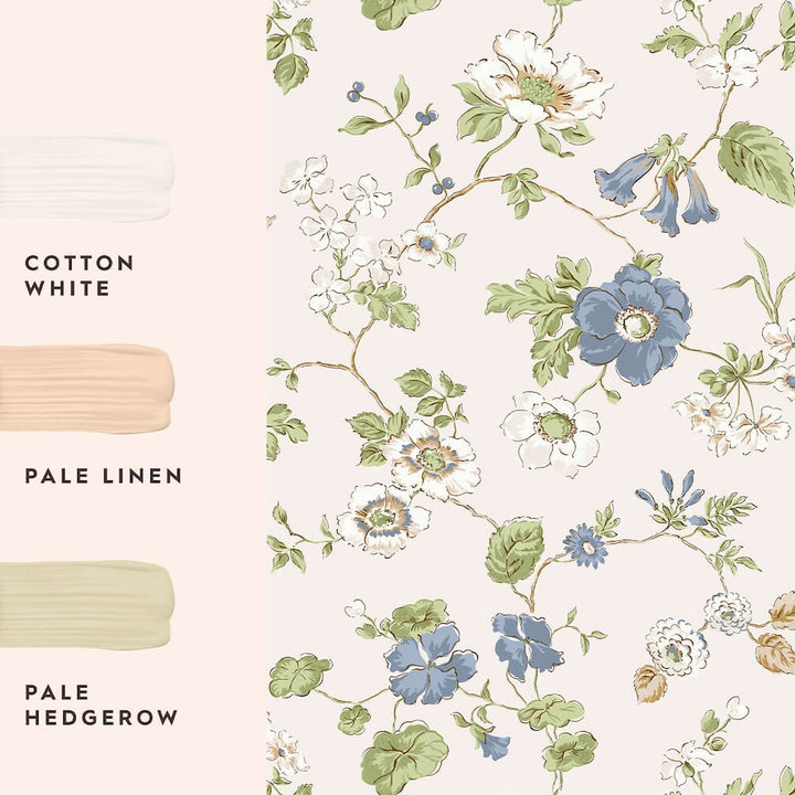 Laura Ashley Pennywell Grove Chalk Blue Wallpaper