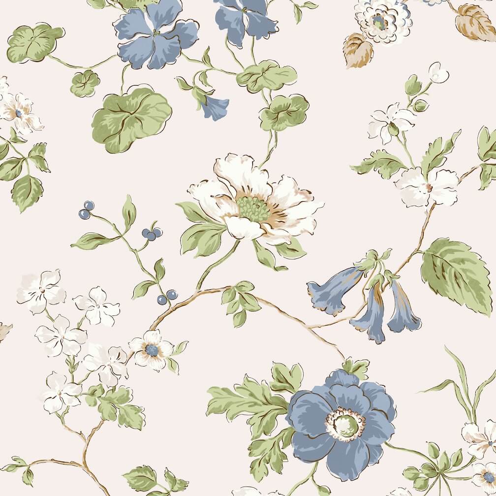Laura Ashley Pennywell Grove Chalk Blue Wallpaper