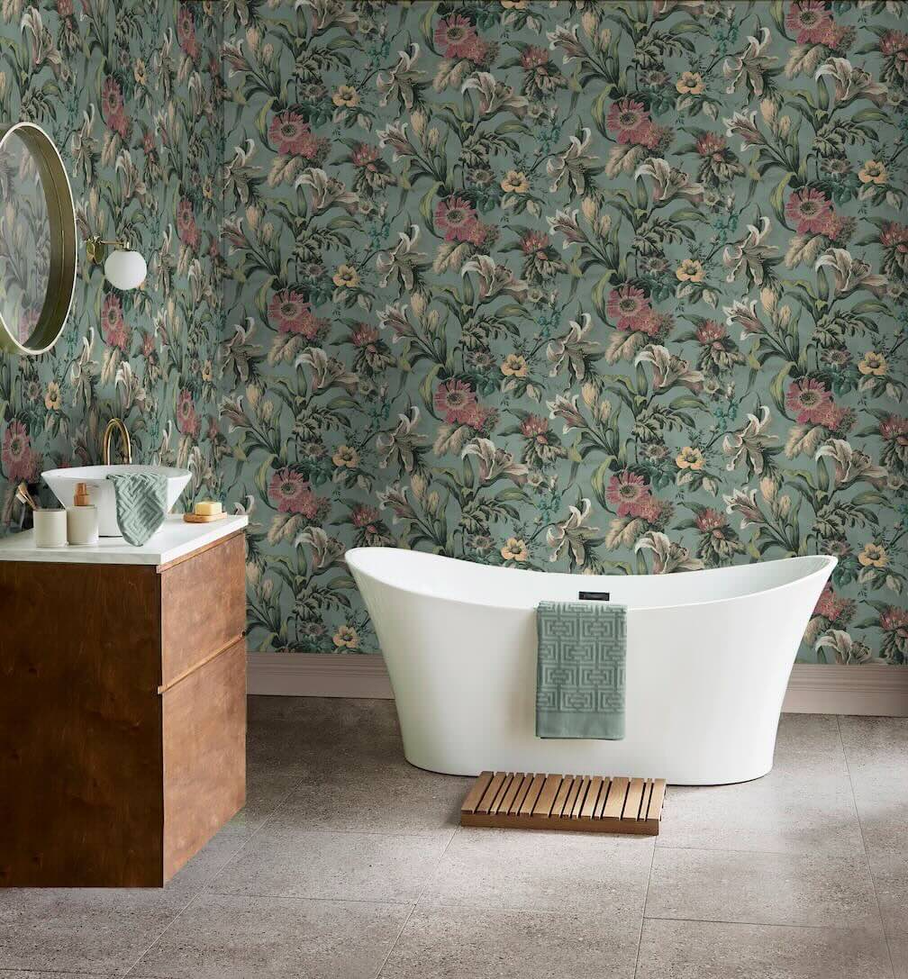 Graham & Brown Lys Mist Wallpaper
