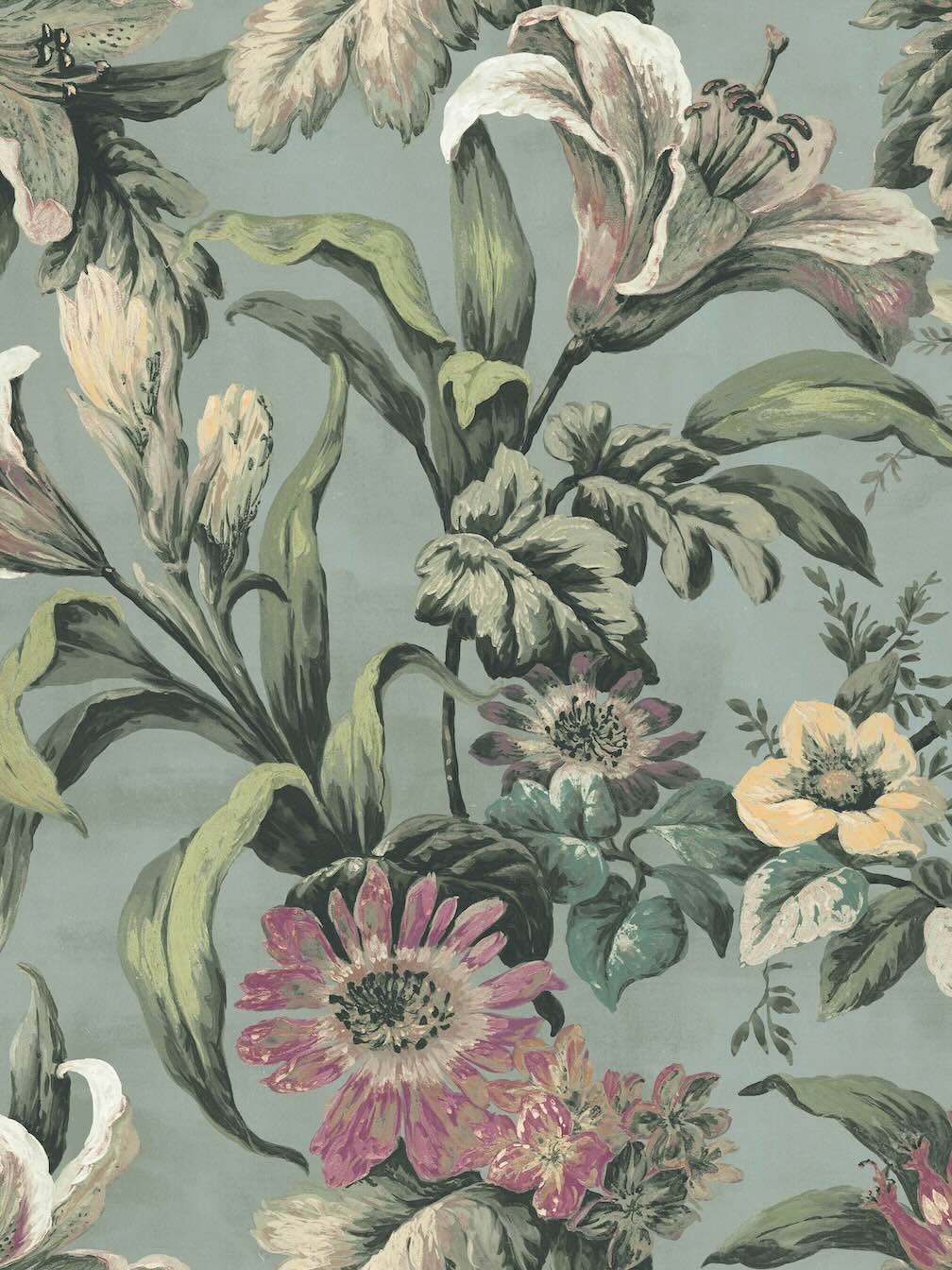 Graham & Brown Lys Mist Wallpaper