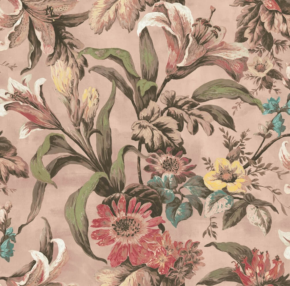 Graham & Brown Lys Whispering Rose Wallpaper