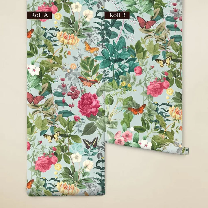 Graham & Brown Bodnant Garden Duck Egg Wallpaper (Set of 2 Rolls)
