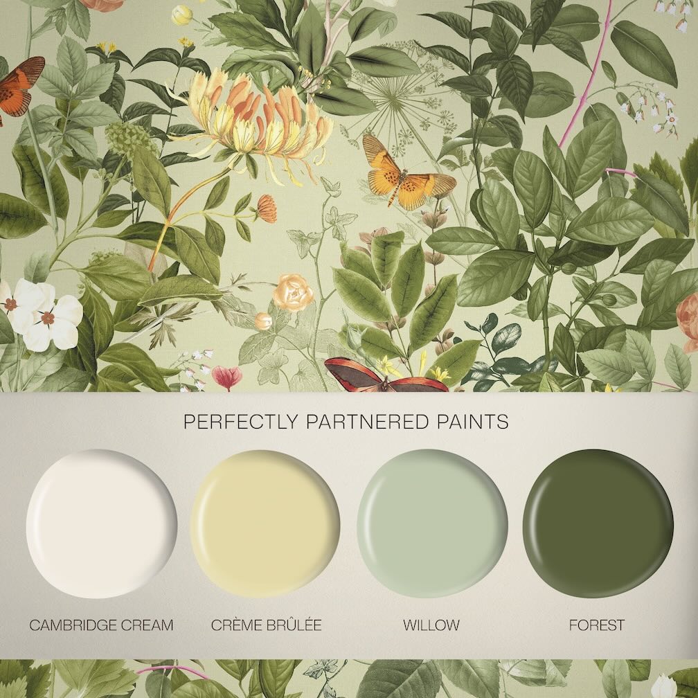 Graham & Brown Bodnant Garden Willow Wallpaper (Set of 2 Rolls)