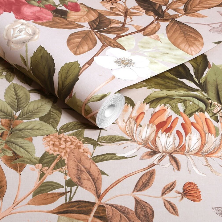 Graham & Brown Bodnant Garden Whispering Rose Wallpaper (Set of 2 Rolls)
