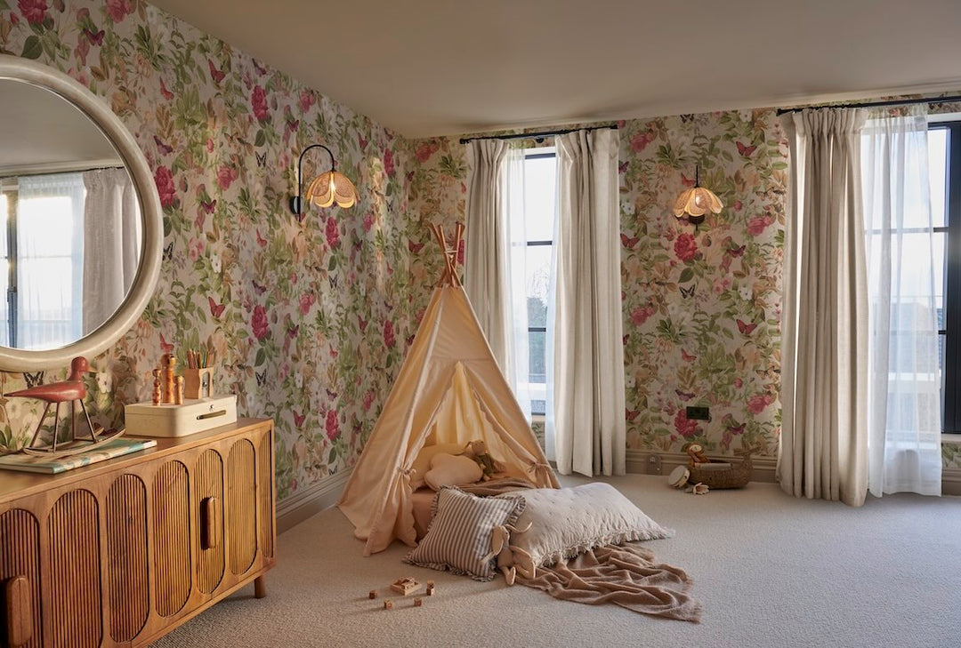 Graham & Brown Bodnant Garden Whispering Rose Wallpaper (Set of 2 Rolls)