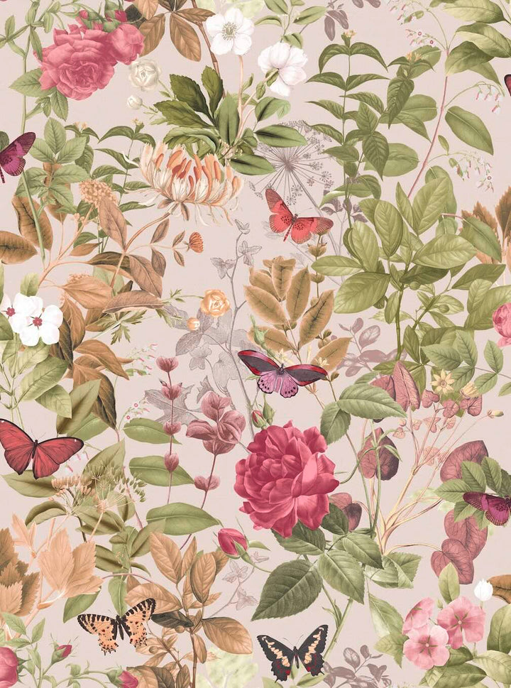 Graham & Brown Bodnant Garden Whispering Rose Wallpaper (Set of 2 Rolls)