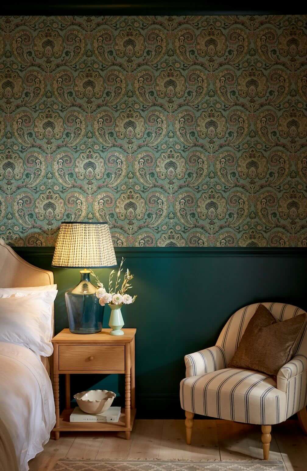 Graham & Brown Paisley Tapestry Petrol Wallpaper