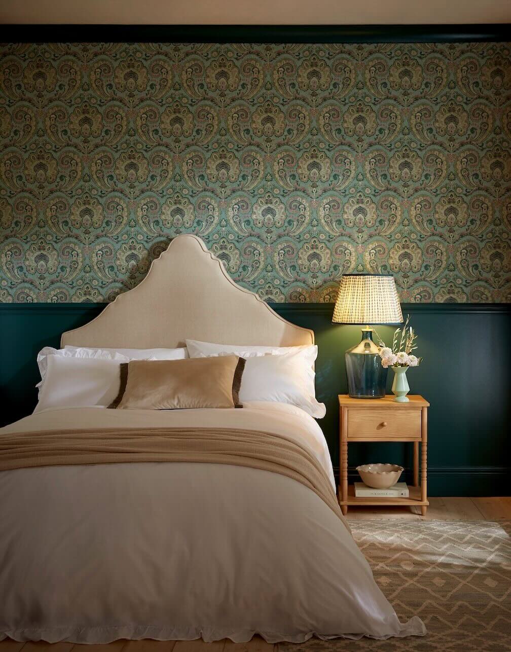 Graham & Brown Paisley Tapestry Petrol Wallpaper