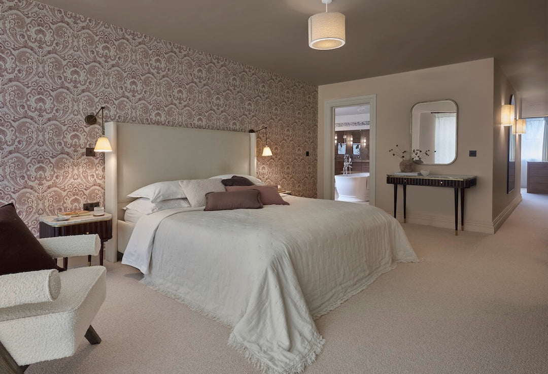 Graham & Brown Paisley Tapestry Linen Wallpaper