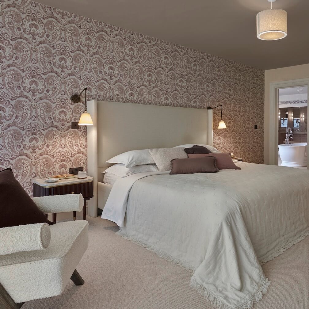 Graham & Brown Paisley Tapestry Linen Wallpaper