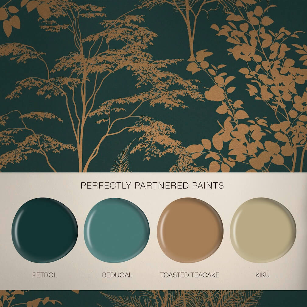 Graham & Brown Mystic Petrol Wallpaper