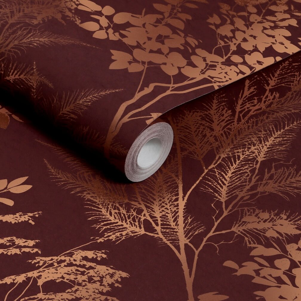 Graham & Brown Mystic Divine Damson Wallpaper