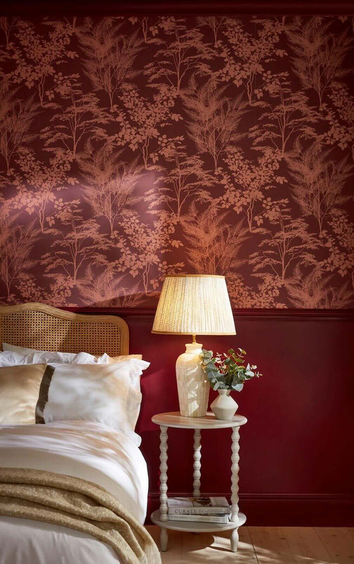 Graham & Brown Mystic Divine Damson Wallpaper
