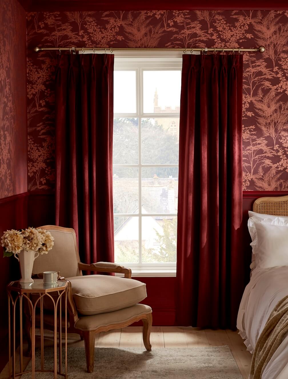 Graham & Brown Mystic Divine Damson Wallpaper