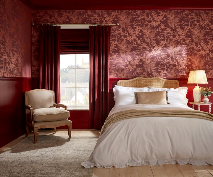 Graham & Brown Mystic Divine Damson Wallpaper