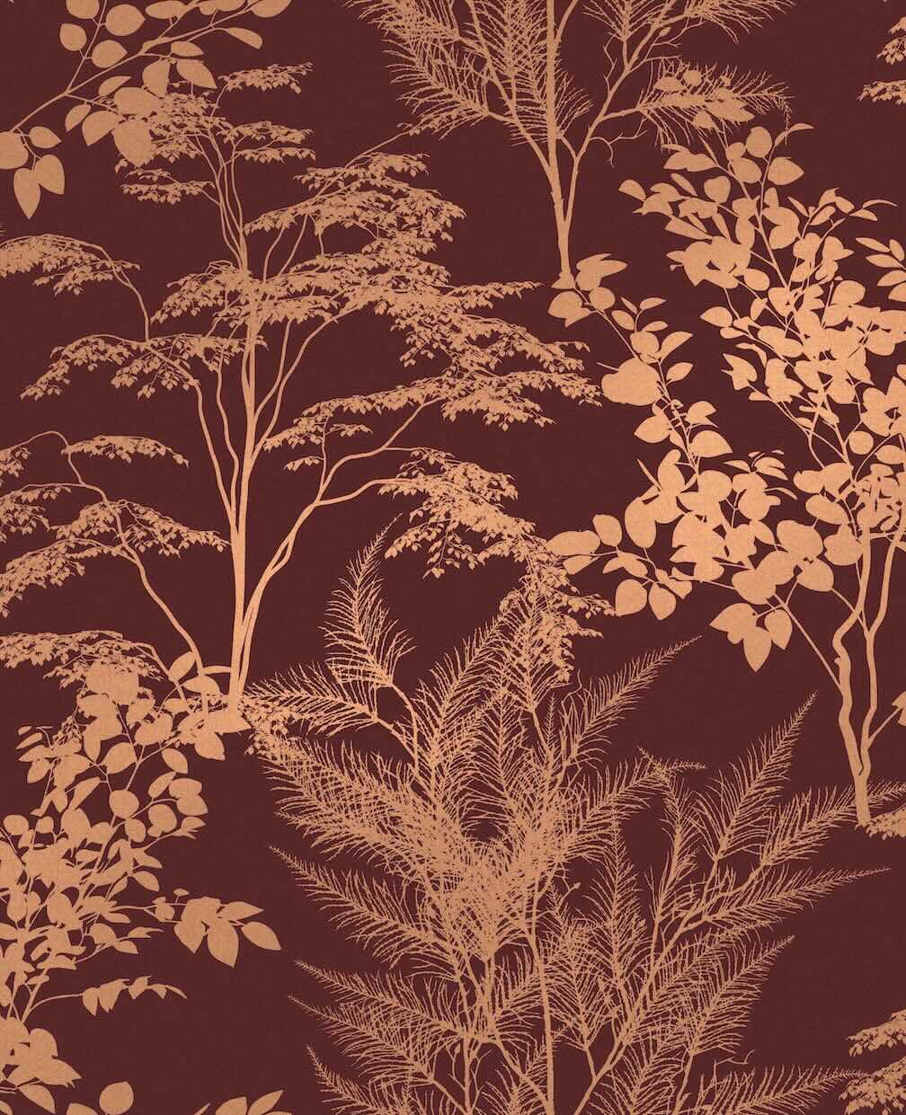 Graham & Brown Mystic Divine Damson Wallpaper