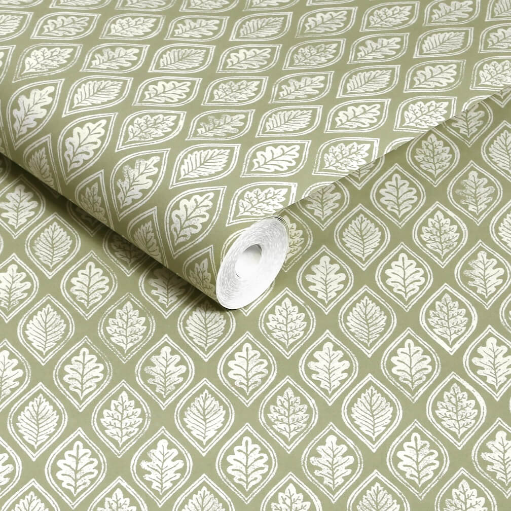 Graham & Brown Edo Dark Sage Wallpaper