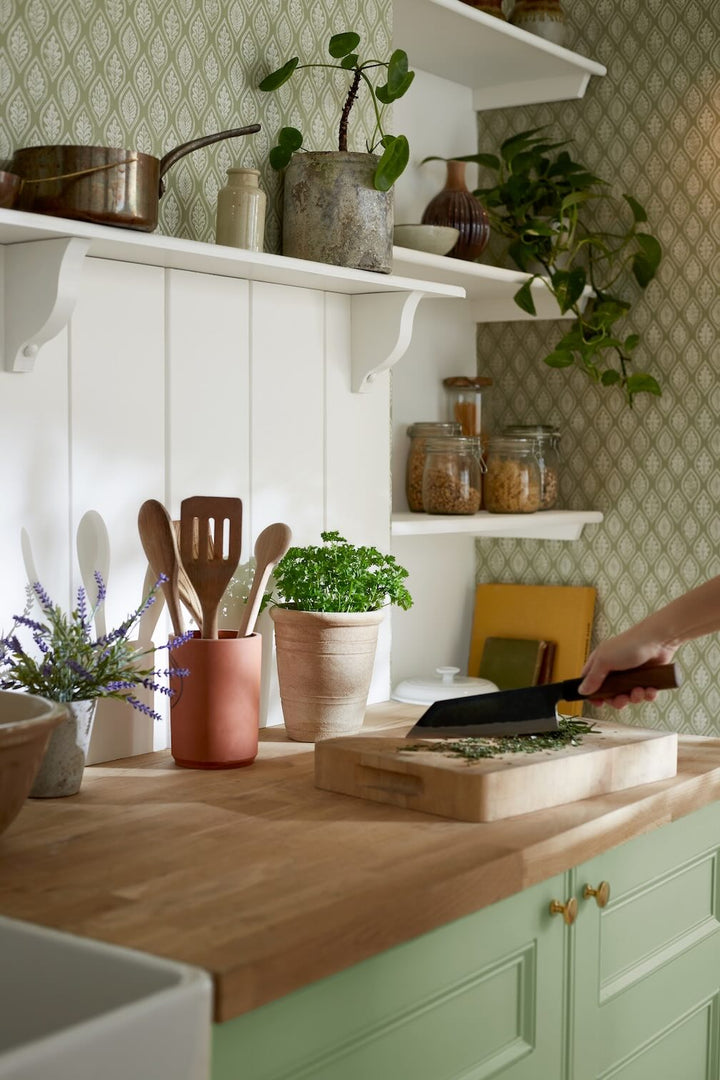 Graham & Brown Edo Dark Sage Wallpaper
