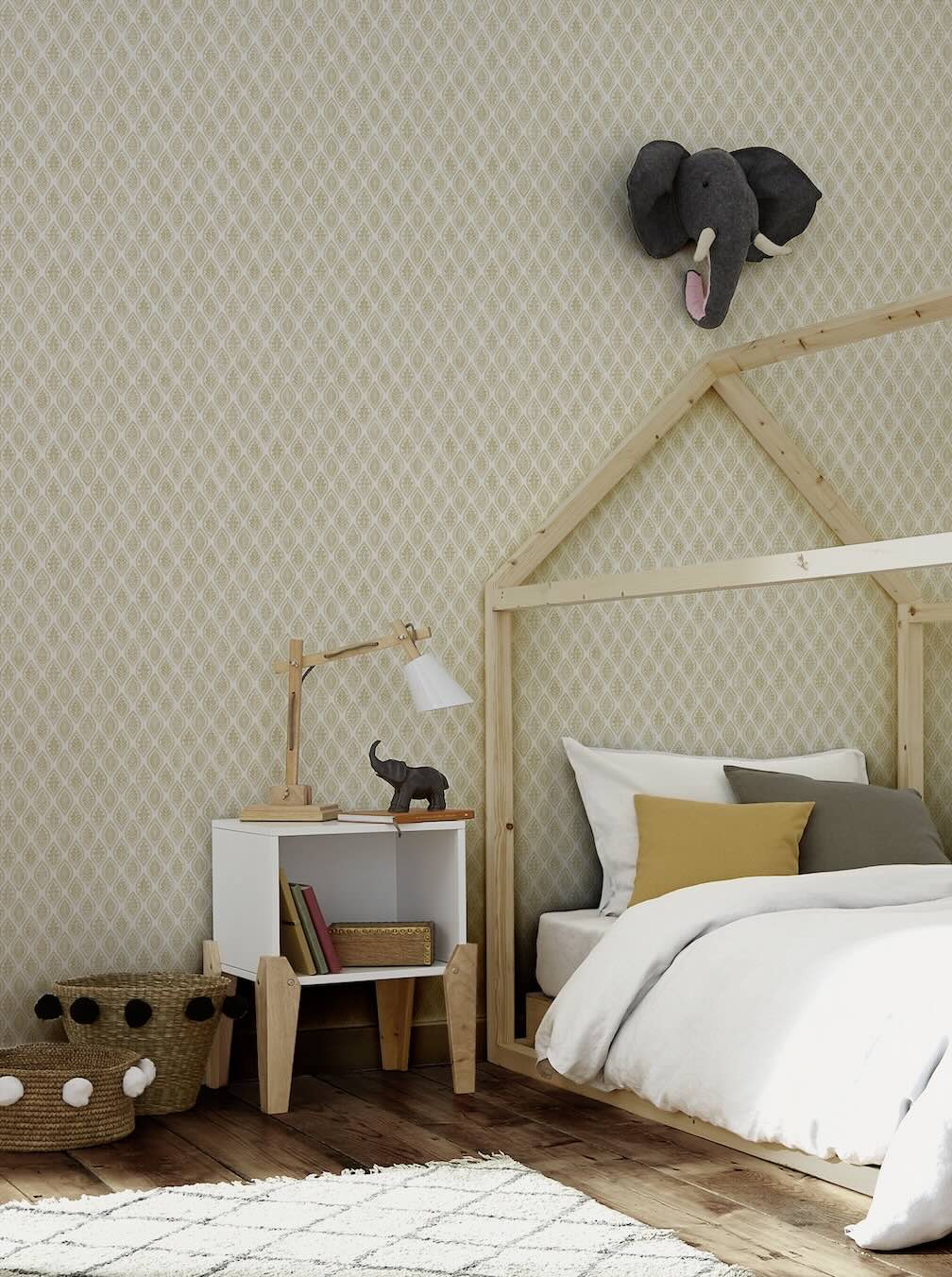 Graham & Brown Edo Crème Brûlée Wallpaper