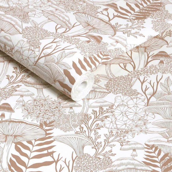 Graham & Brown Fungi Folklore Whispering Rose Wallpaper