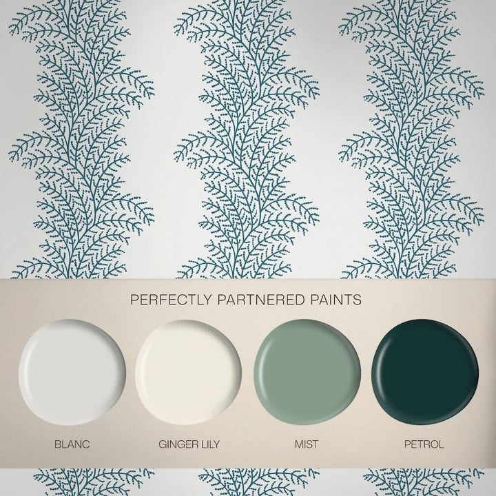 Graham & Brown Whispering Fern Navy Wallpaper