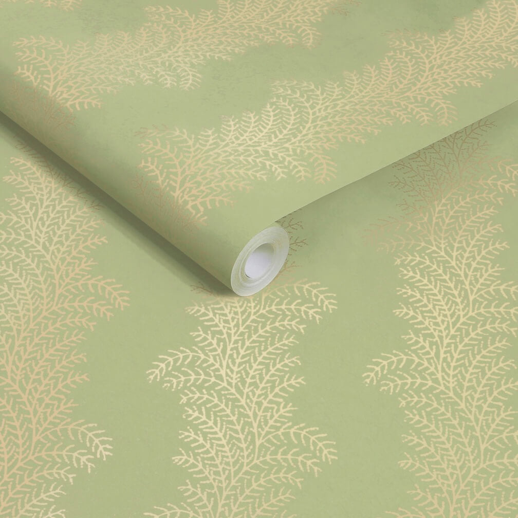 Graham & Brown Whispering Fern Dark Sage Wallpaper